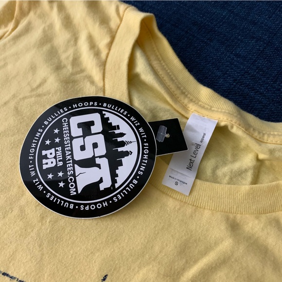 CHEESESTEAK TEES Philly Disney Yellow T-Shirt - Picture 2 of 3